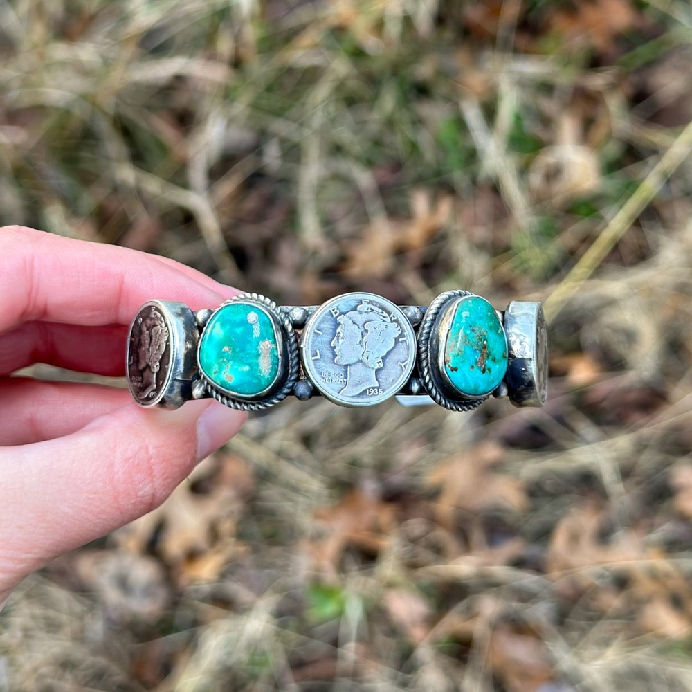 Native Made Kingman Coin Cuff